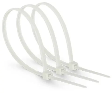 3х100 (2,5х100)  Хомут-стяжка НЕЙЛОН белый (100 шт)