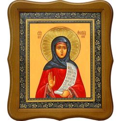 Анастасия  Солунская (Римляныня) Преподобномученица. Икона на холсте.