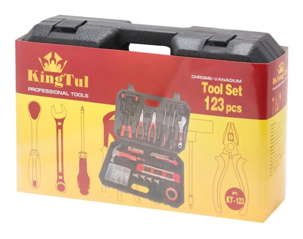 Набор инструментов 123пр., в кейсе KingTul kraft KT-123