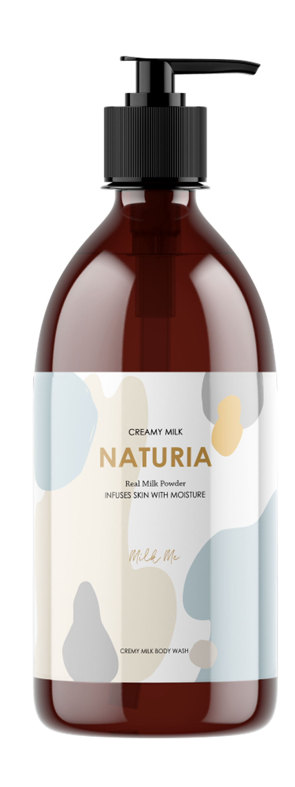 [NATURIA] Creamy Milk Body Wash - Milk me - Гель для душа МОЛОЧНЫЙ, 750 мл