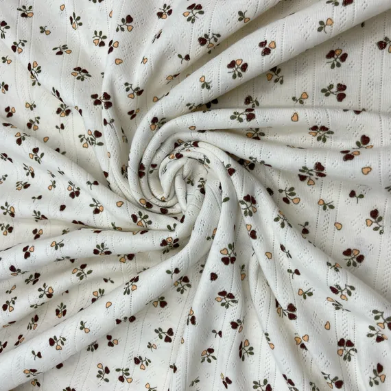 Рибана ажурная, молочная/сердечки