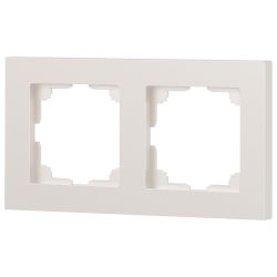 Рамка для розеток и выключателей Intro Accent 6-502-06 на 2 поста, СУ, перламутр