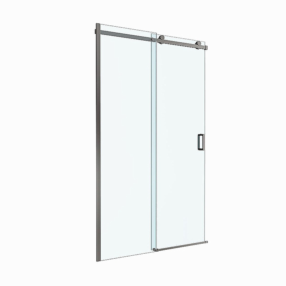 Душевая дверь BelBagno SOFT_CLOSE-2-BF-1-130-C-GM 130 стекло прозрачное/профиль оружейная сталь