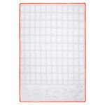 Салфетка из МИКРОФИБРЫ универсальная, 40х60 см, оранжевая клетка, орнамент, 240 г/м2, BOOMHOUSE (БУМХАУС), 700877