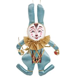 РусКукла RK-457/5 Кукла подвесная «Кролик с бубенчиками»