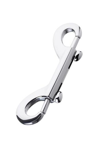 Серебристый двухсторонний карабин TOYFA Metal (Цвет: серебристый)