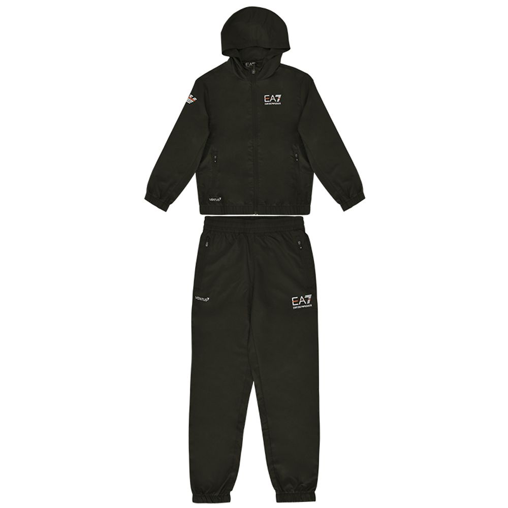 Костюм теннисный EA7 Boys Jersey Tracksuit - raven