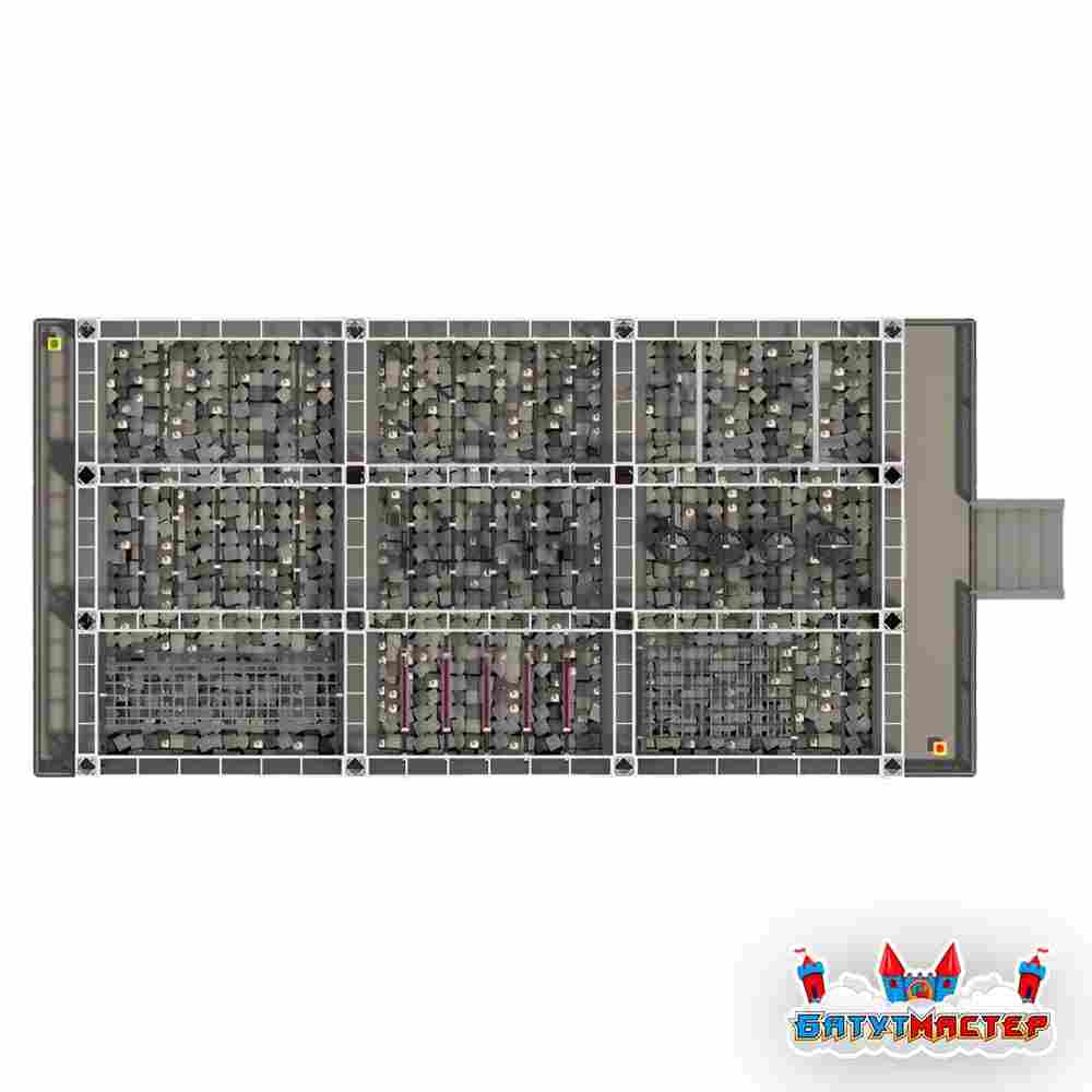 Развлекательный центр ниндзя парк «Империя силы», 11×6,6×3,5 м