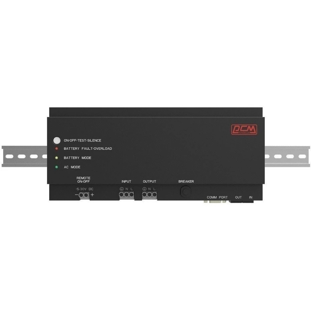 Источник бесперебойного питания PowerCom DRU-850 ИБП (OffLine, 850VA / 510W, крепление на DIN-рейку) (1114019)