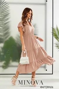 Платье 656-бежевый Minova