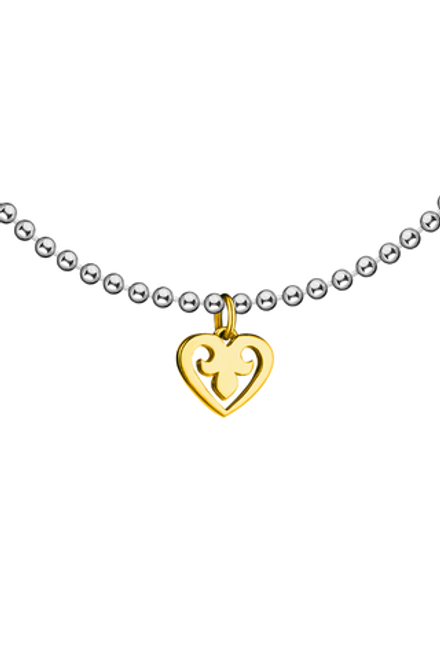 Браслет СЕРДЕЧКО биколор
