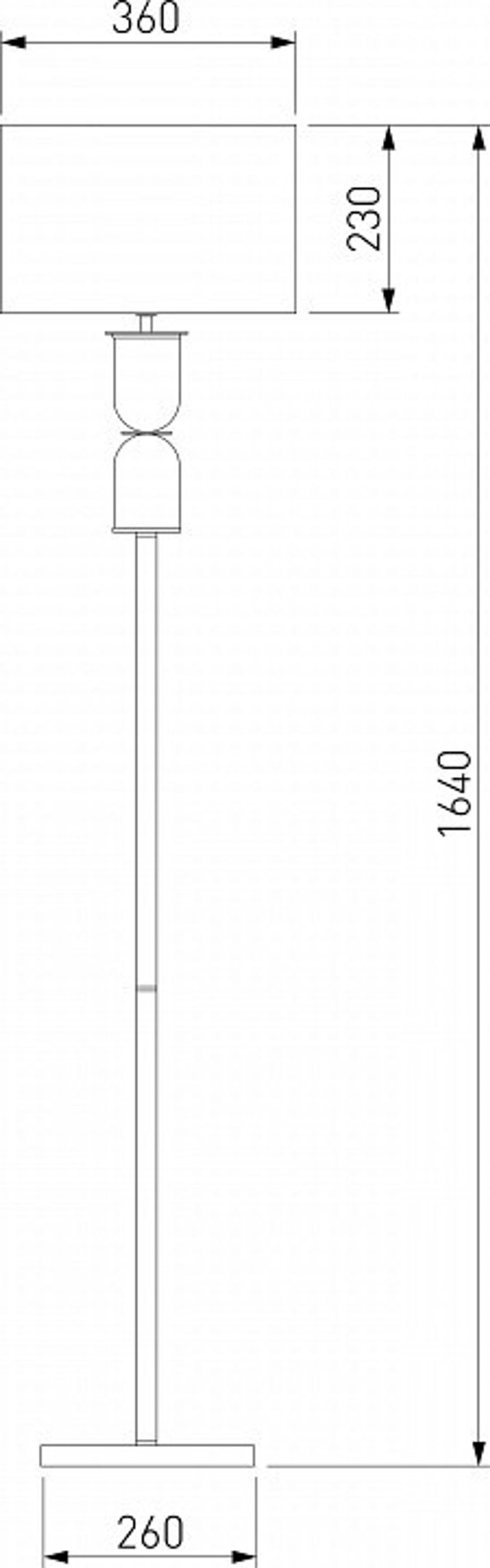 Торшер Eurosvet Caprera 01154/1 никель