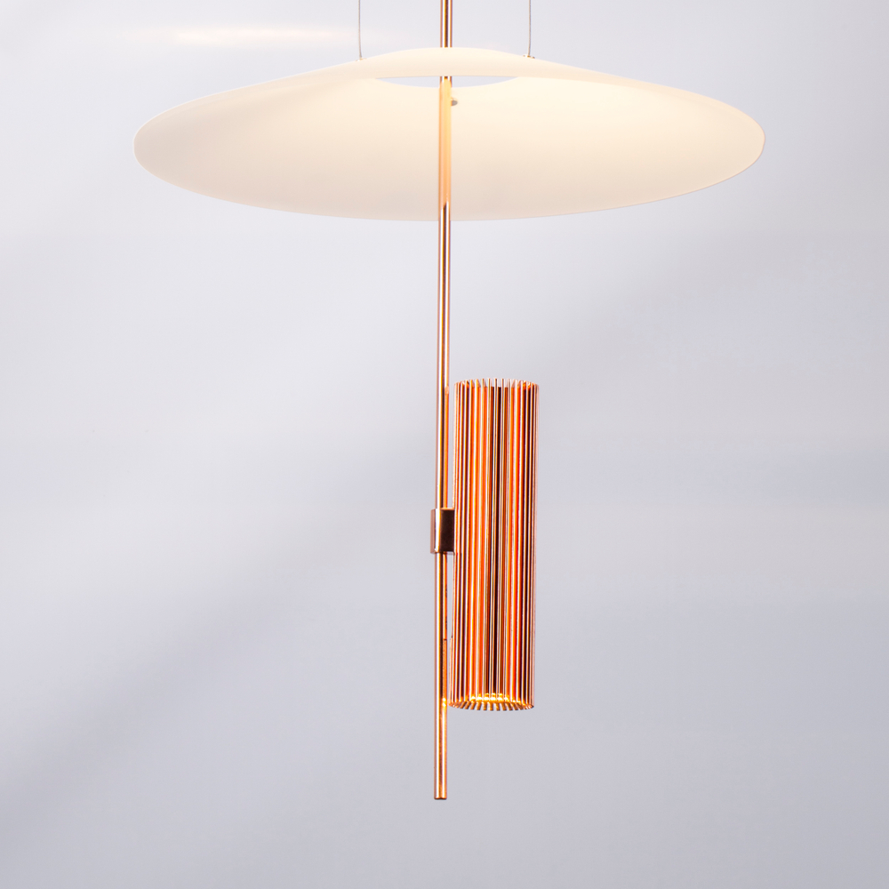 814532  2КОР! Люстра VIOLA LED 3x6W 560LM РОЗОВОЕ ЗОЛОТО/БЕЛЫЙ 3000K