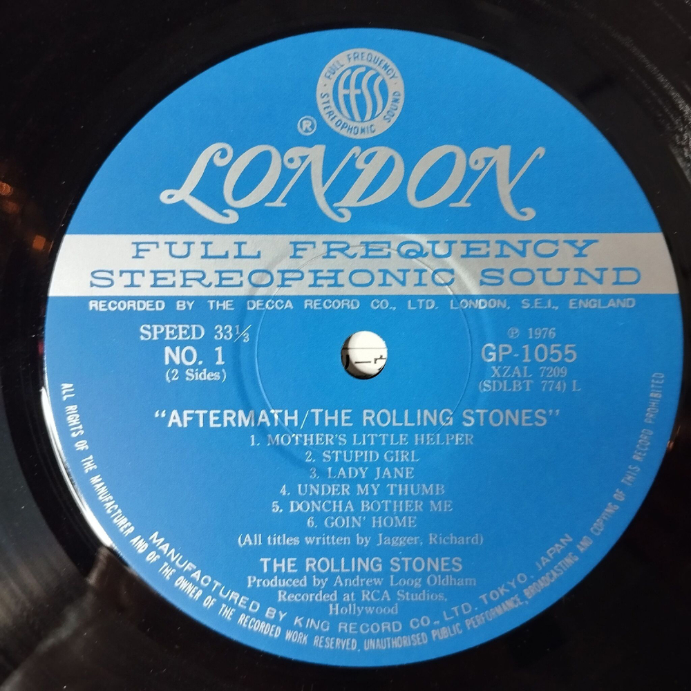 Винтажная виниловая пластинка LP The Rolling Stones Aftermath (Japan 1976) (No Obi) Lady Jane