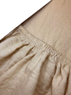 Простынь на резинке Simple House "Ivory" 160x200 см, ткань полисатин (жатка)