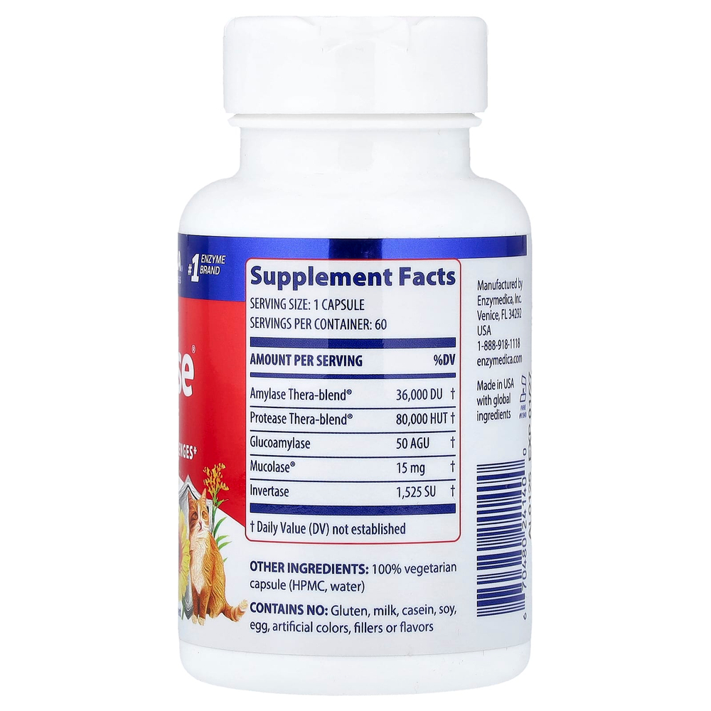 Enzymedica, Allerase®, 60 капсул