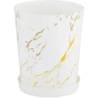 Горшок цв. Мрамор 1,2л (комплект 20 шт)