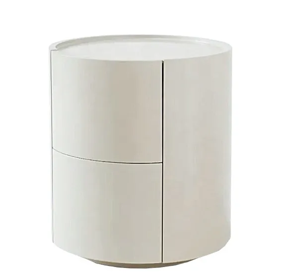 Прикроватная тумбочка 4470 с двумя ящиками, белая