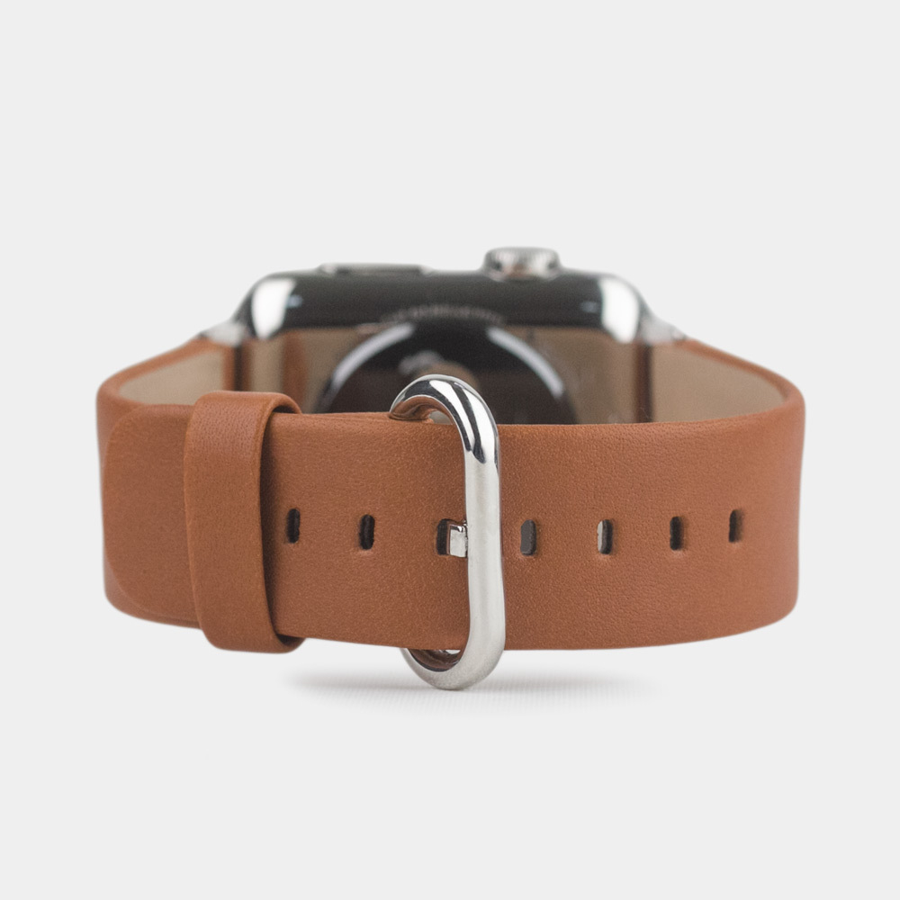 Ремешок кожаный для Apple Watch 40/41mm Classic коричневого цвета