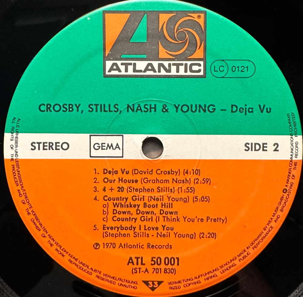 Crosby, Stills, Nash & Young - DejaVu (Германия 1973г.)