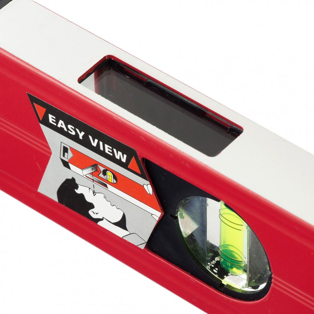 34718 Уровень алюминиевый магнитный, 1800мм, фрезерованный, 3 глазка (1 зеркальный), усиленный/ Matrix