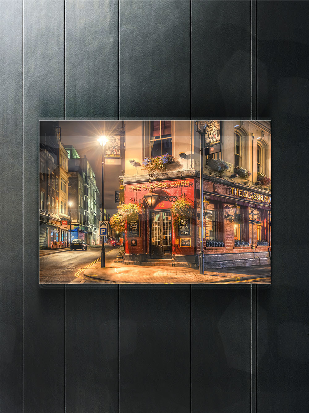 Фото на стекле "Улицы Лондона" Декор для дома, подарок