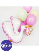 G Шар (45''/114 см) Фигура, Аист для девочки (БГ-)