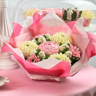 Букет капкейков «Цветочный микс»