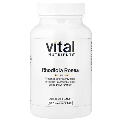 Vital Nutrients, Родиола розовая, 120 веганских капсул (200 мг на капсулу)