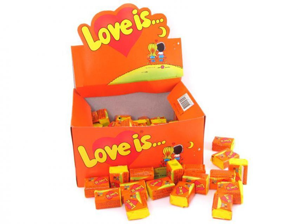 Жев.рез. "Love is" апел. - ананас (4,2гр*100шт*20бл)