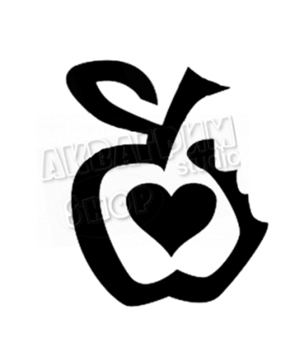 Трафарет для блеск тату "Яблоко