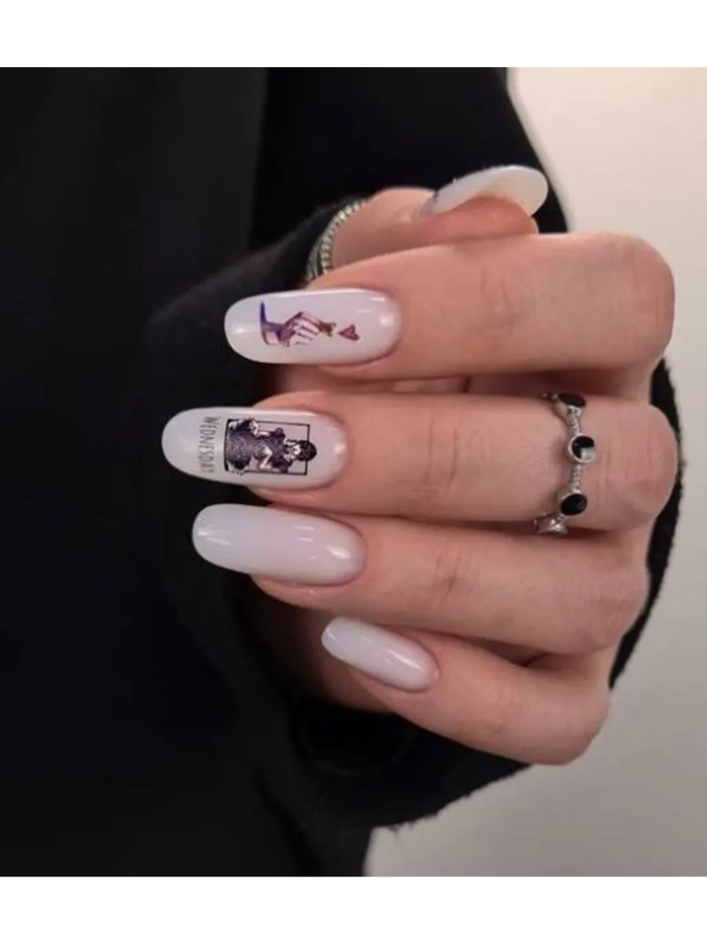 Lucky Rose Слайдеры наклейки для ногтей Foil 179 (Wensday)