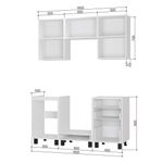 Кухня Сканди 1,6 м комплектация №3 без столешницы