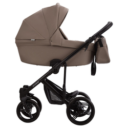 Детская коляска Bebetto Magnum Light Pro 3 в 1 с автокреслом Avionaut Cosmo 05 т.бежевая кожа