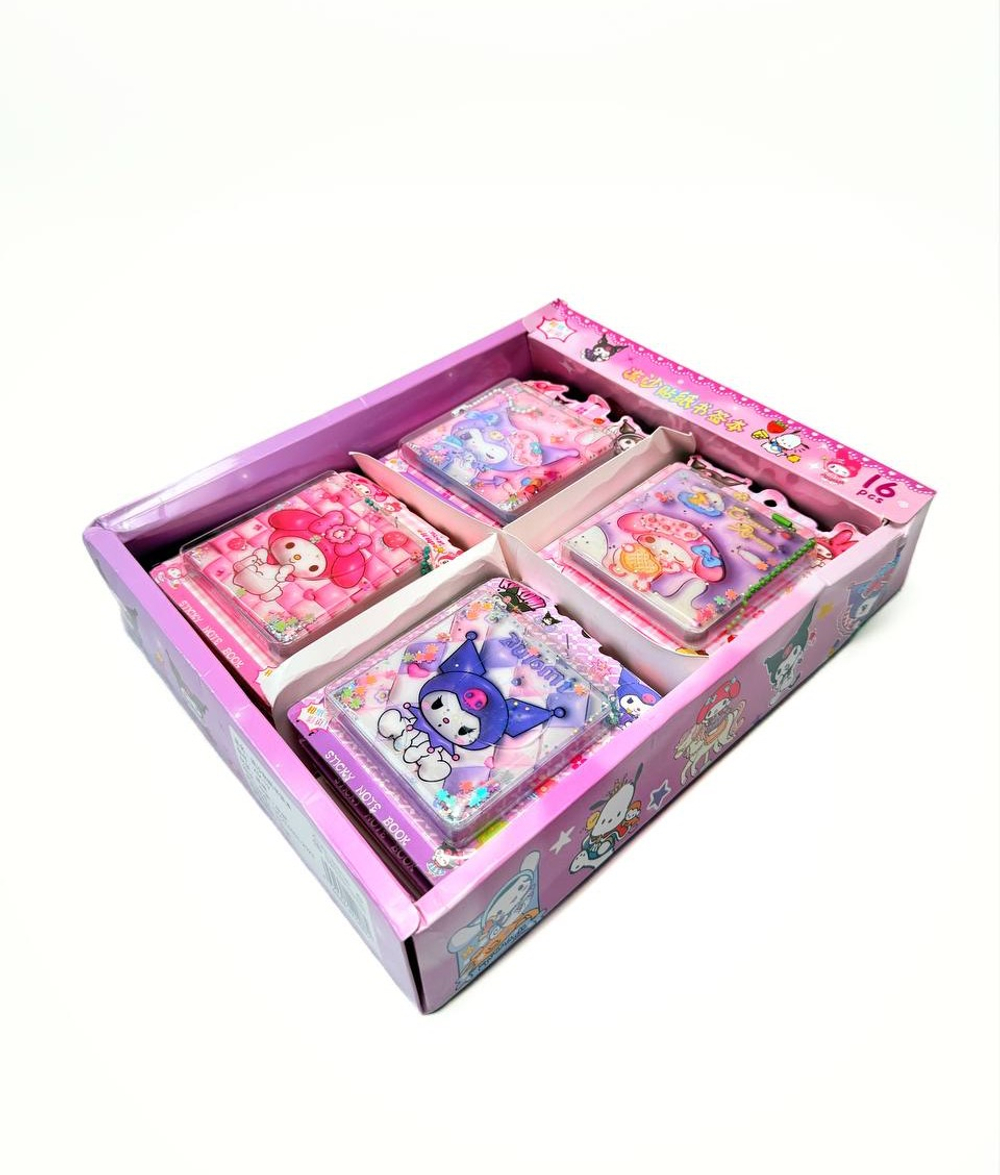 Блокнот с наклейками 7-8 см оптом