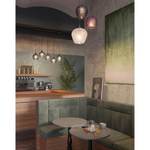 Светильник подвесной каскадный aurora, 110х18 см, серый