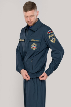 Костюм летний мужской МЧС (Патруль-240, серо-синий)