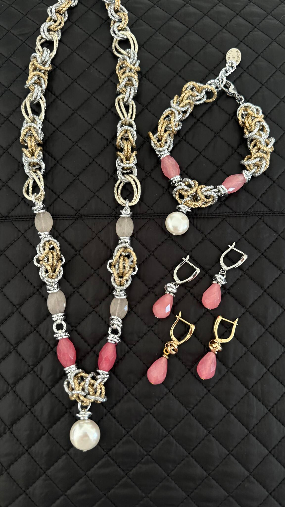 HMG 1019 кварц Серьги капля арт.890, оттенок золото