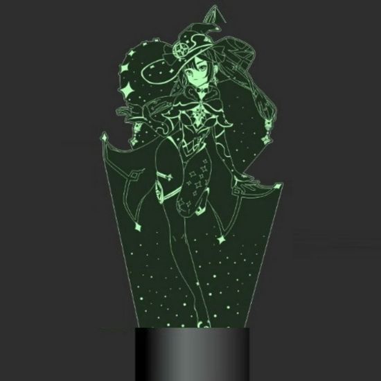 3D лампа Мона Genshin Impact Геншин Импакт