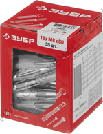 ЗУБР МОЛЛИ М8 x 80 x 13 мм, анкер для пустотелых конструкций, 35 шт (302472-08-080)