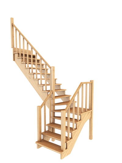 Лестница на второй этаж К-032м Левая