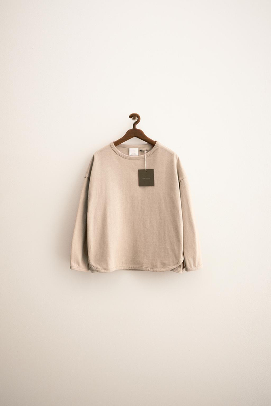ZARA ZARA TIMELESS - ОДНОТОННАЯ ФУТБОЛКА, КАМЕННО-СЕРЫЙ