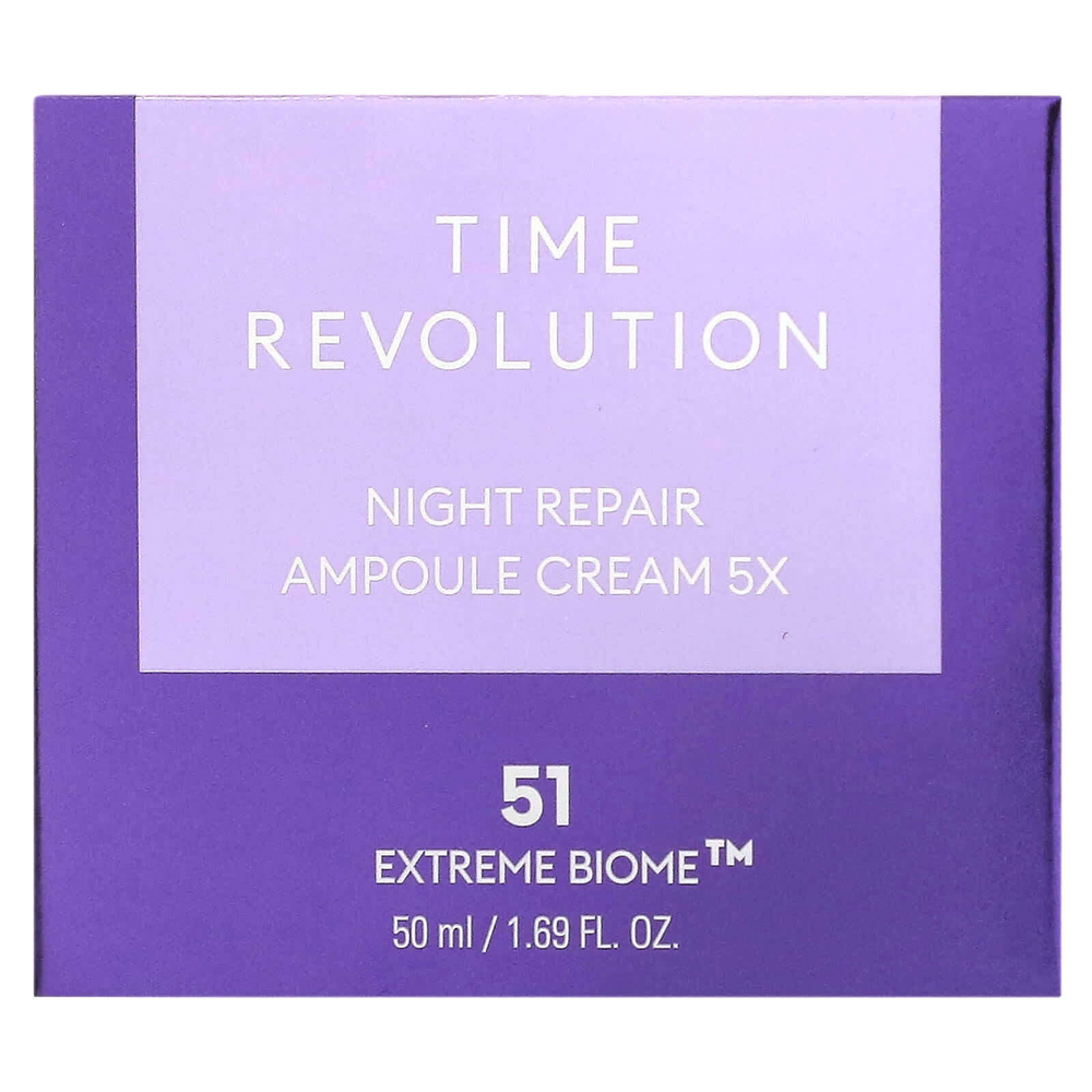 Missha, Time Revolution, ночной восстанавливающий крем-ампула 5x, 50 мл (1,69 жидк. унц.)