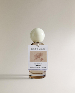 Zara Home Ароматический спрей для дома Jasmine & Musk 100 мл, освежитель, аромат цветочный древесный