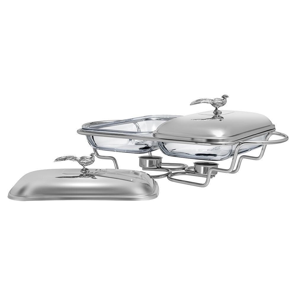 МАРМИТ ДВОЙНОЙ LEFARD СЕРИЯ "ОХОТА" СО СТЕКЛЯННЫМИ ФОРМАМИ ДЛЯ ЗАПЕКАНИЯ, 1,6Л/1,6Л