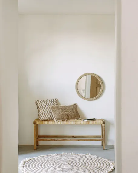 Зеркало Alum из массива минди Ø50 см