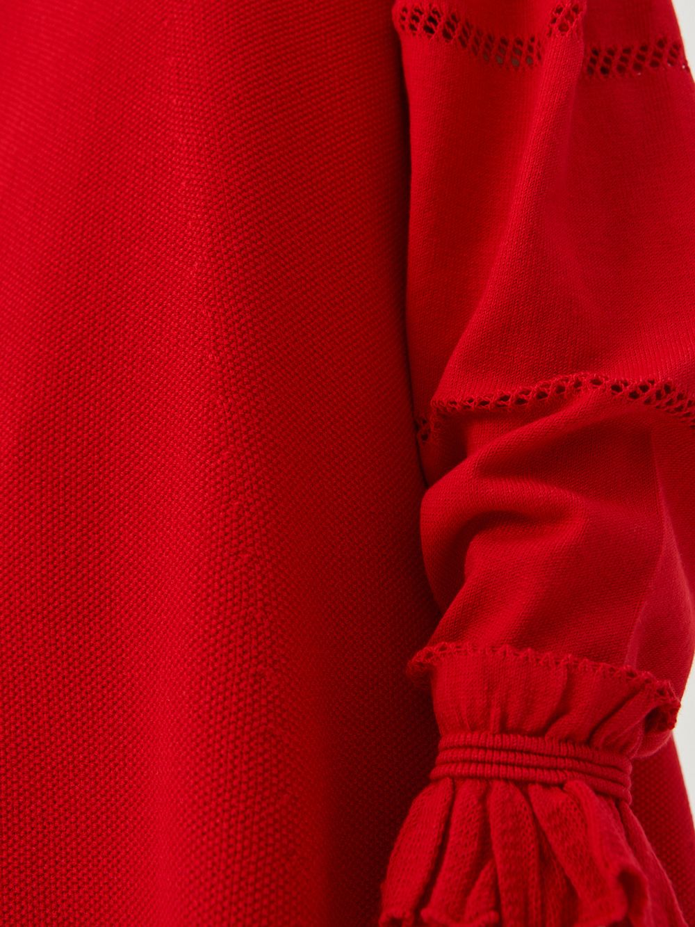 Платье для девочки с длинным рукавом AT1039 красный