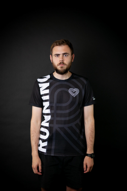 Беговая футболка Black New