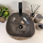 Раковина из речного камня RS-65365 38*38*15 0856