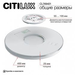 Накладной светильник Citilux NORMA CL749401